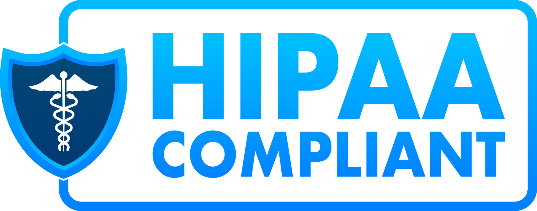 Hipaa compliant. Checkmark icon. Vector design. Logo symbol. Vector stock illustration